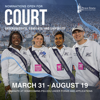 Homecoming Court nominations graphic
