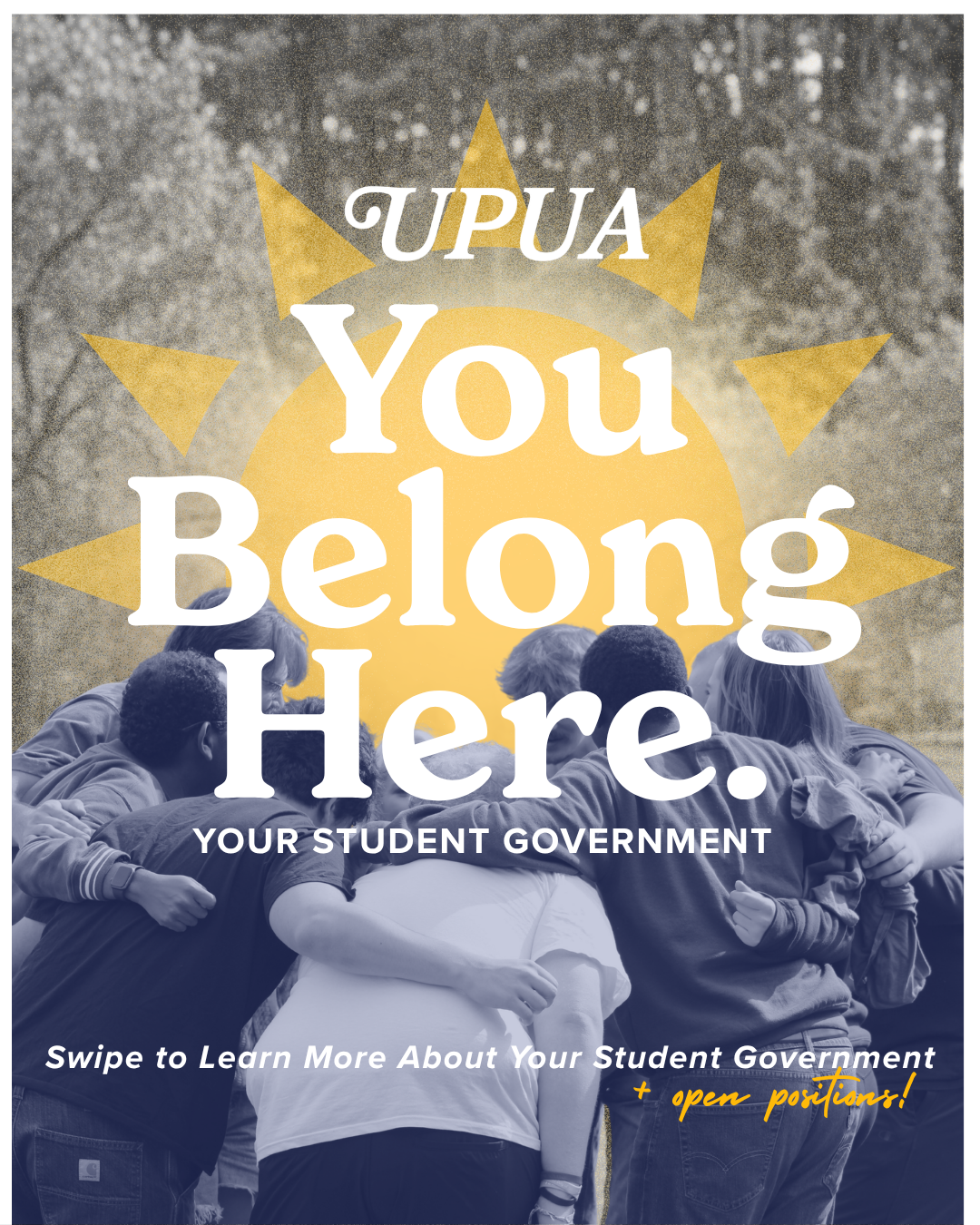 UPUA You Belong Here recruitment graphic